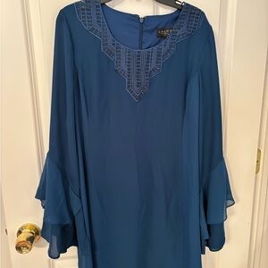 Laundry By Shelli Segal Teal Blue Dress